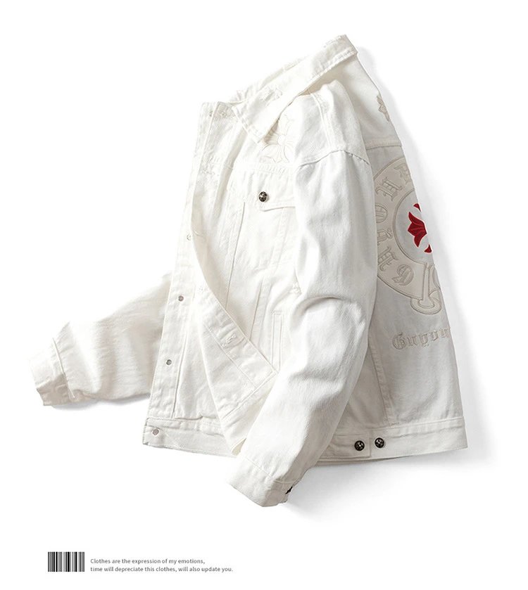 Chrome Hearts Black Embroidered Cross Denim Jacket - 11