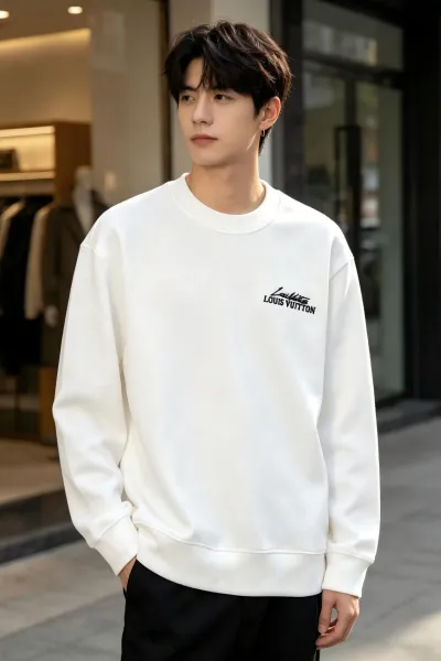 Valentino V Logo Black Sweatshirt Sweater - 4