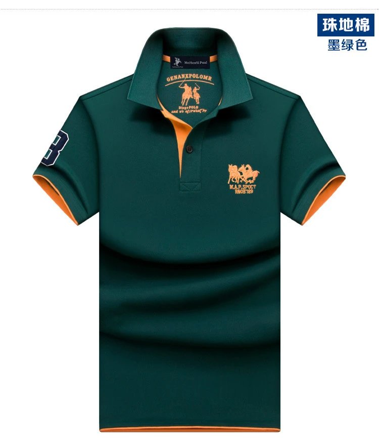 Design GENANXPOLOME Polo Shirt Black with Gold Accents Polo Tops.polo - 13
