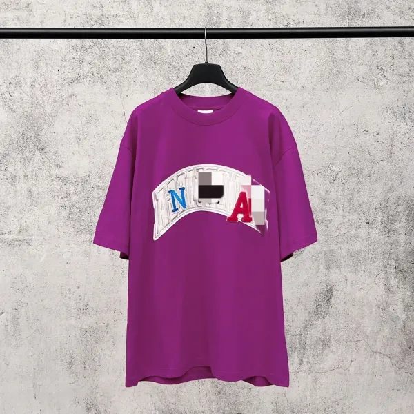 Design Arch Logo Purple Oversized T-Shirt - 1