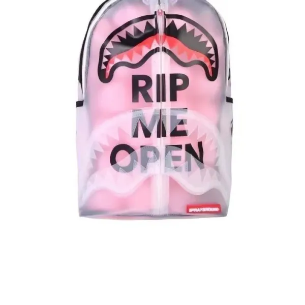 Design Sprayground RIP Shark Transparent Clear Backpack Backpacks - 5