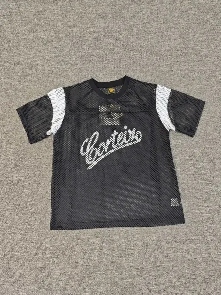 Corteiz Mesh Jersey Black / White - 1