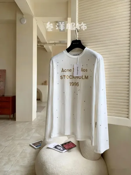 Acne Studios Stockholm 1996 Long Sleeve T-Shirt White - 7