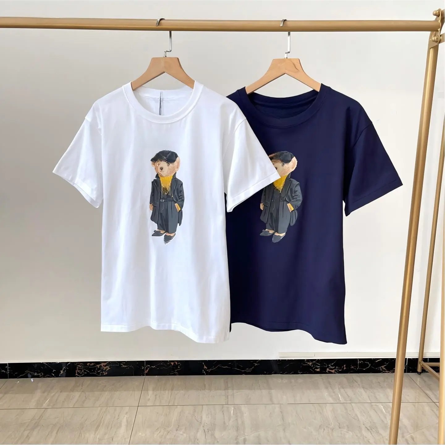 Design Bear Graphic Navy T-Shirt - 5