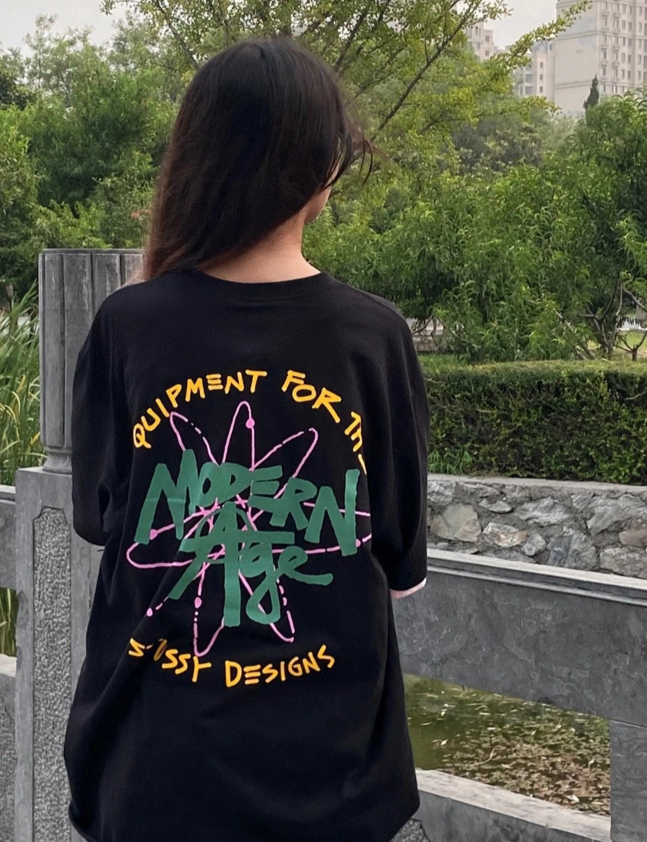 Design Spray Can S Logo Lime Green T-Shirt - 12