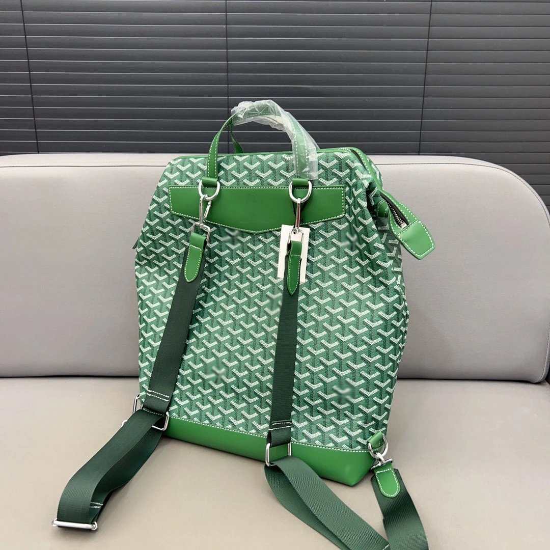 Goyard Saint Louis Backpack Gray and Tan Canvas - 4