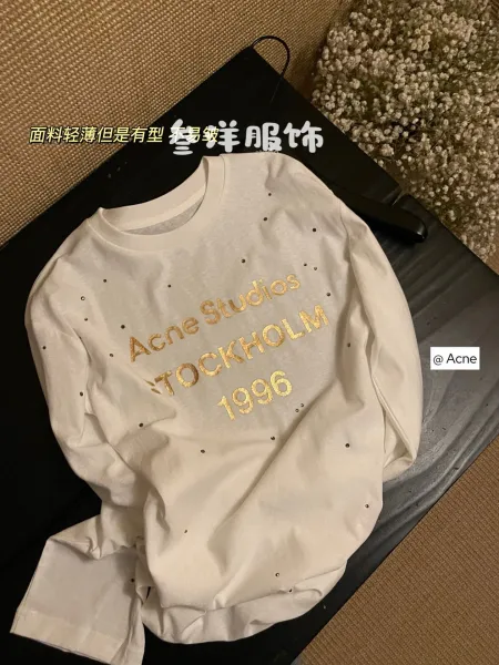 Acne Studios Stockholm 1996 Long Sleeve T-Shirt White - 16