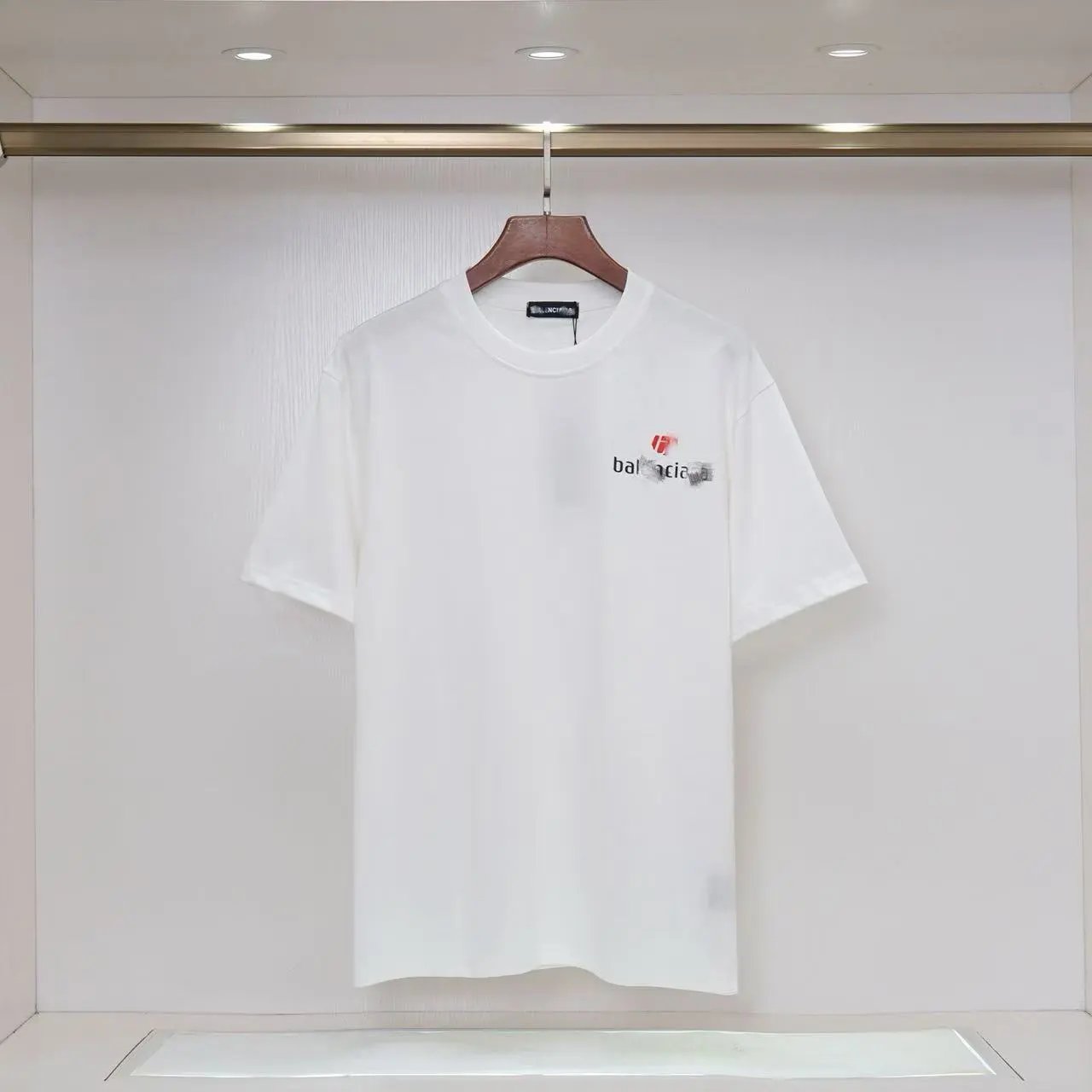 Balenciaga Distorted Logo Black T-Shirt - 6