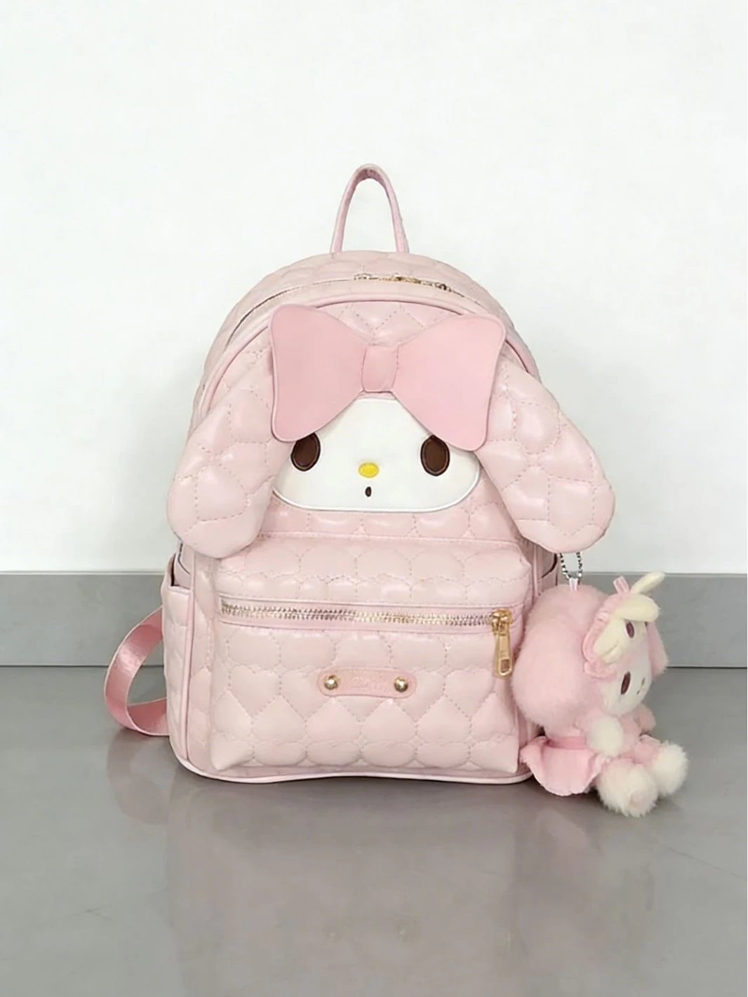 Sanrio My Melody Quilted Mini Backpack Pink - 5