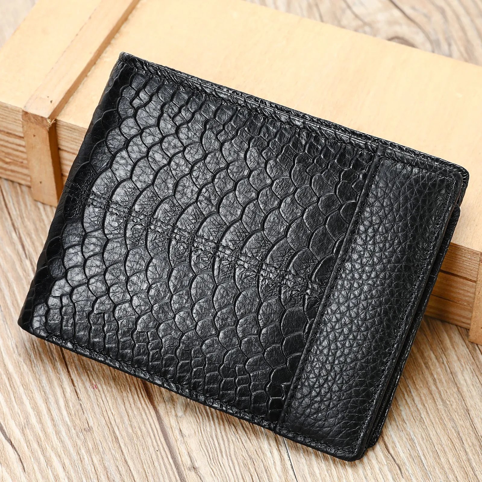 8064 Black Embossed