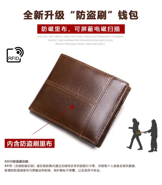 Design Crocodile-Embossed Leather Short Wallet Black - 11