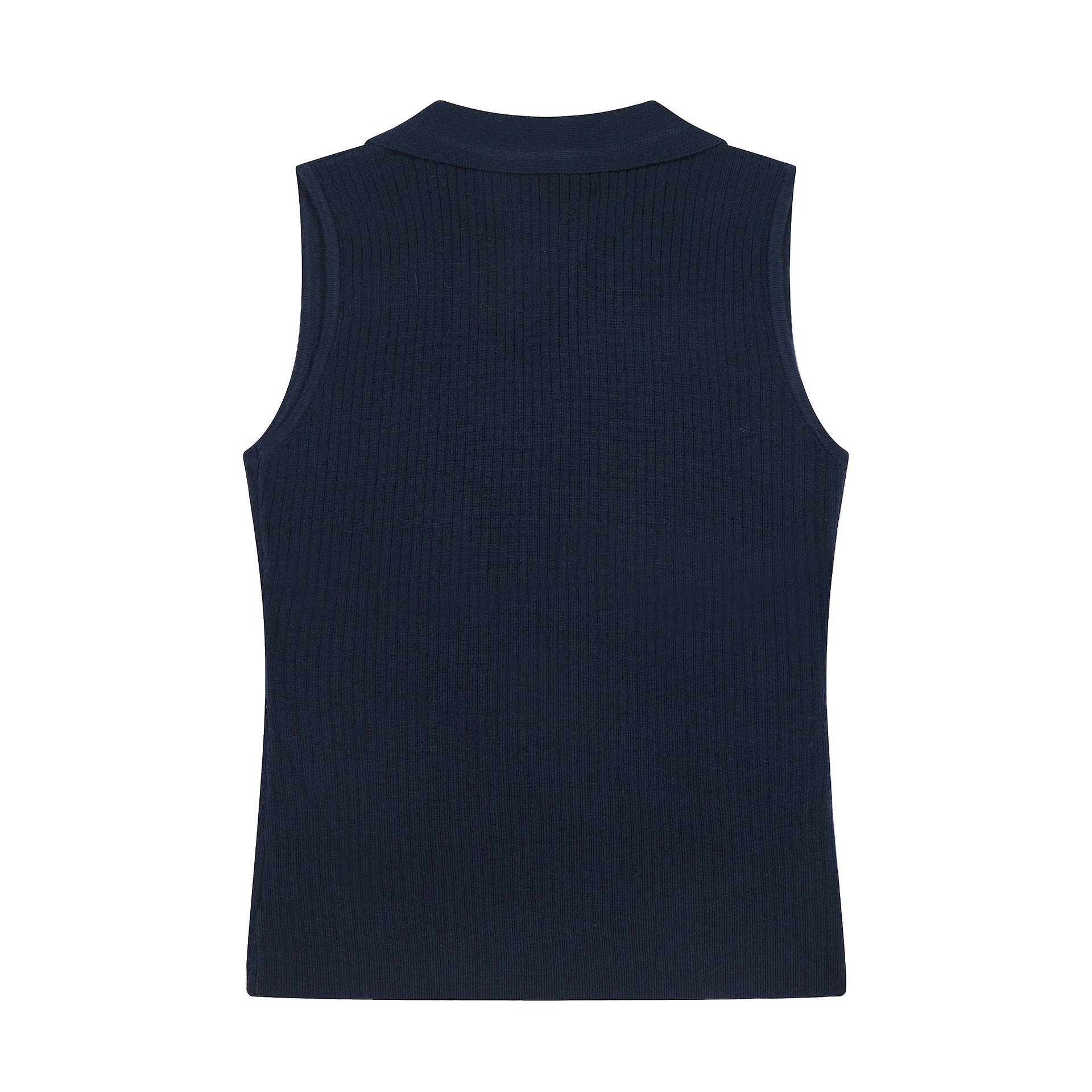 Polo Ralph Lauren Ribbed Knit Sleeveless Polo in Lavender Tops.polo - 15