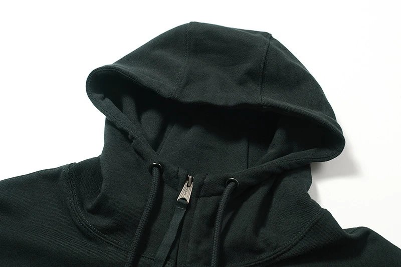 Design Zip-Up Hoodie Beige Hoodie - 13