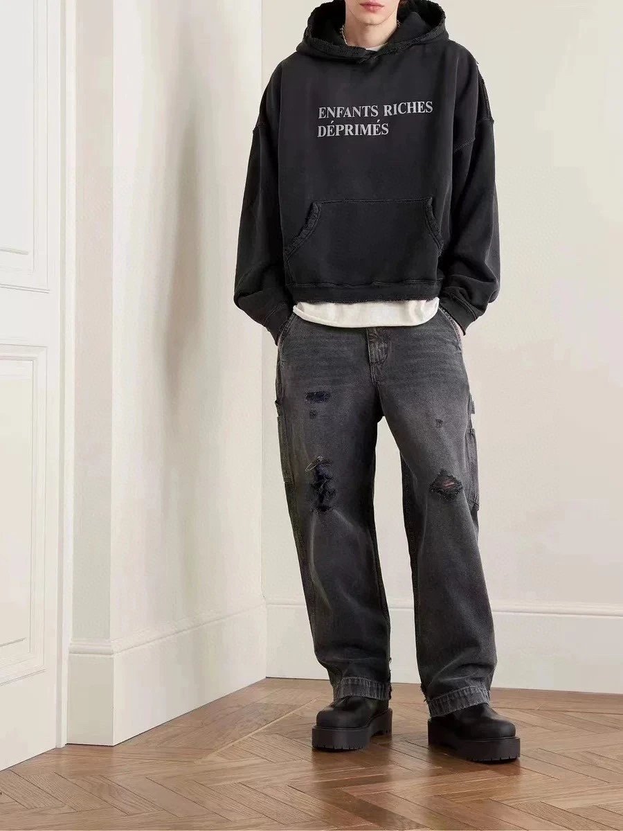 Enfants Riches Déprimés Oversized Hoodie Black - 32
