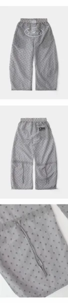 A Bathing Ape Polka Dot Logo Pants Black - 34