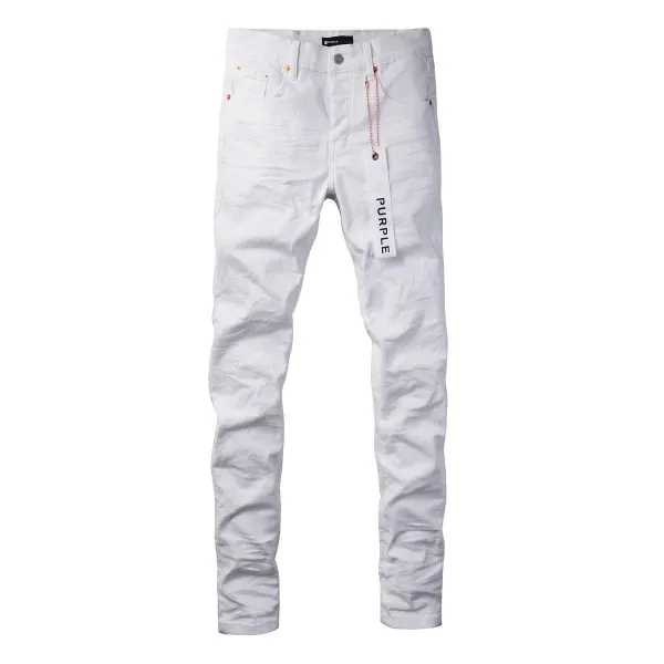 Design Abstract Paint Splatter Washed Denim Jeans - 21