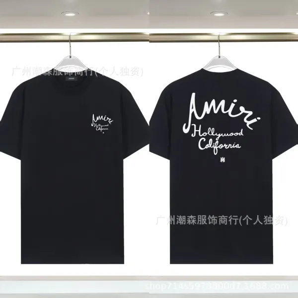 Amiri Hollywood California Black T-Shirt - 1