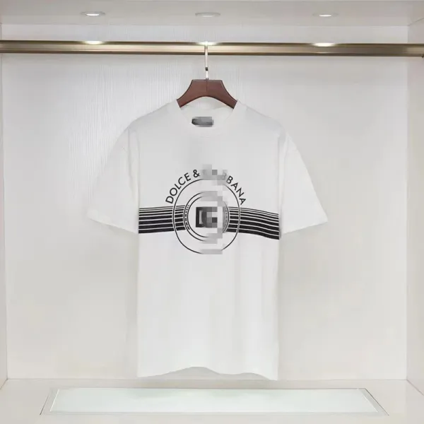 Dolce & Gabbana Logo Graphic White T-Shirt - 1