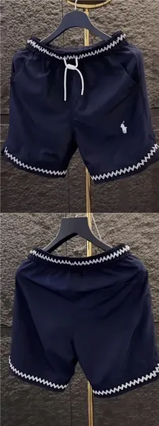 Polo Ralph Lauren Zigzag Trim Swim Shorts Navy - 8