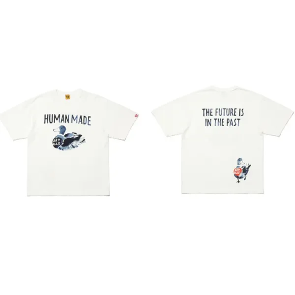 Human Made Duck Print Graphic T-Shirt White - 1