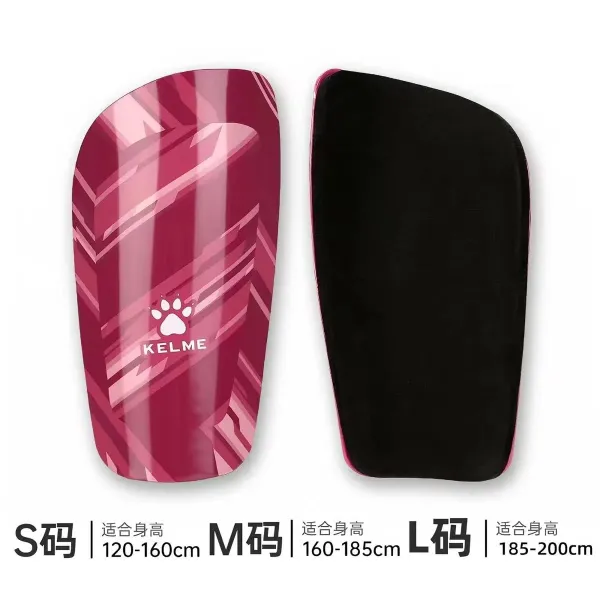 Design Kelme Shin Guards Pink Geometric Pattern Football Shin Guards Activewear - 1