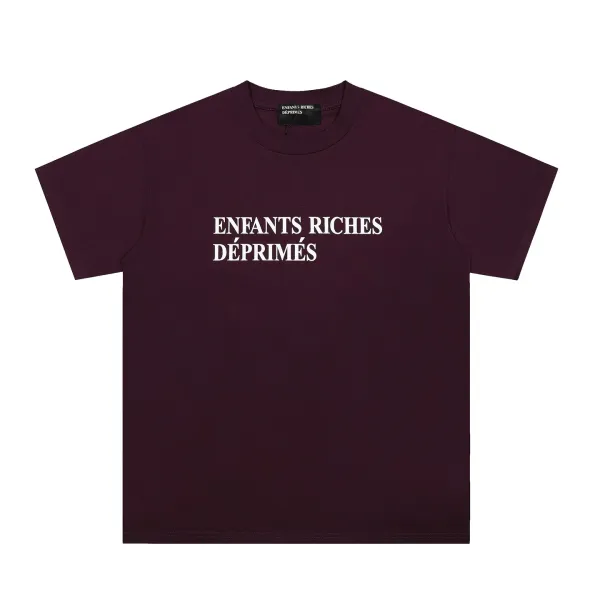 Enfants Riches Déprimés Logo Print Black T-Shirt - 33