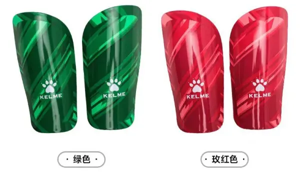 Design Kelme Shin Guards Pink Geometric Pattern Football Shin Guards Activewear - 12