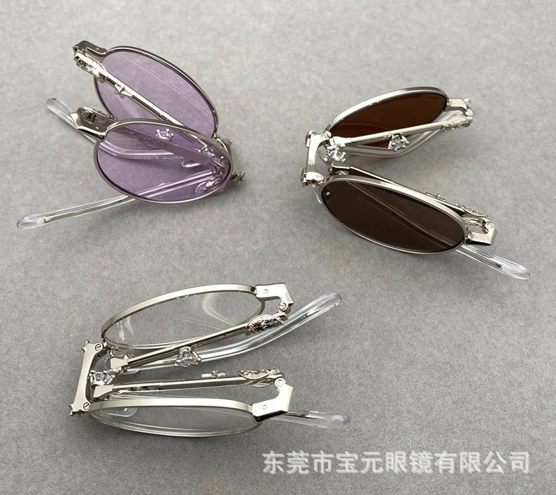 Design Tortoiseshell Foldable Sunglasses with Amber Lenses Sunglasses - 23