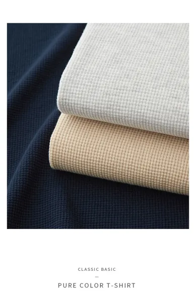 Design Ribbed Crewneck T-Shirt Gray - 6
