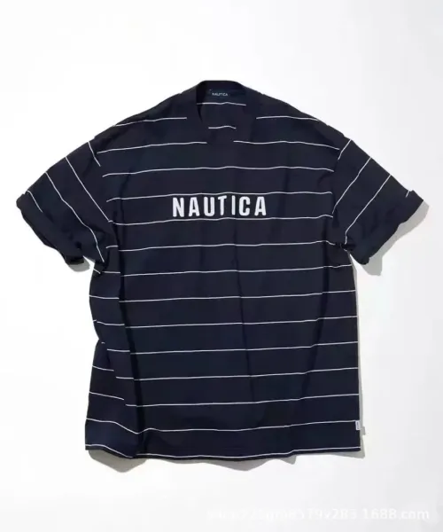 Design Nautica Striped Ringer T-Shirt White T-Shirts - 2