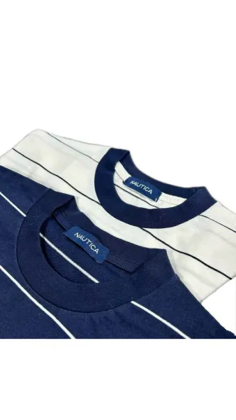 Design Nautica Striped Ringer T-Shirt White T-Shirts - 6