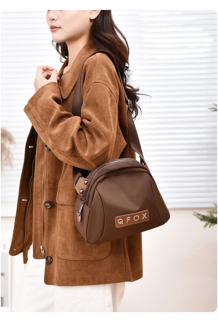 Design QFOX Mini Crossbody Bag Beige Crossbody Bags - 29