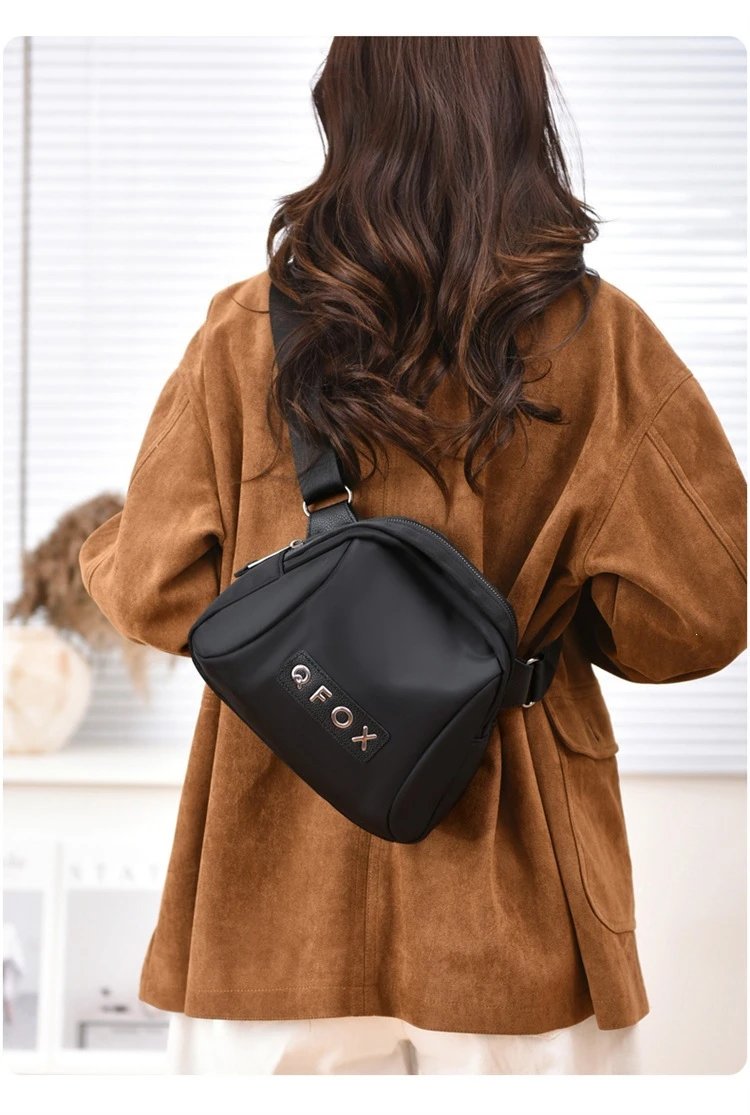 Design QFOX Mini Crossbody Bag Beige Crossbody Bags - 34