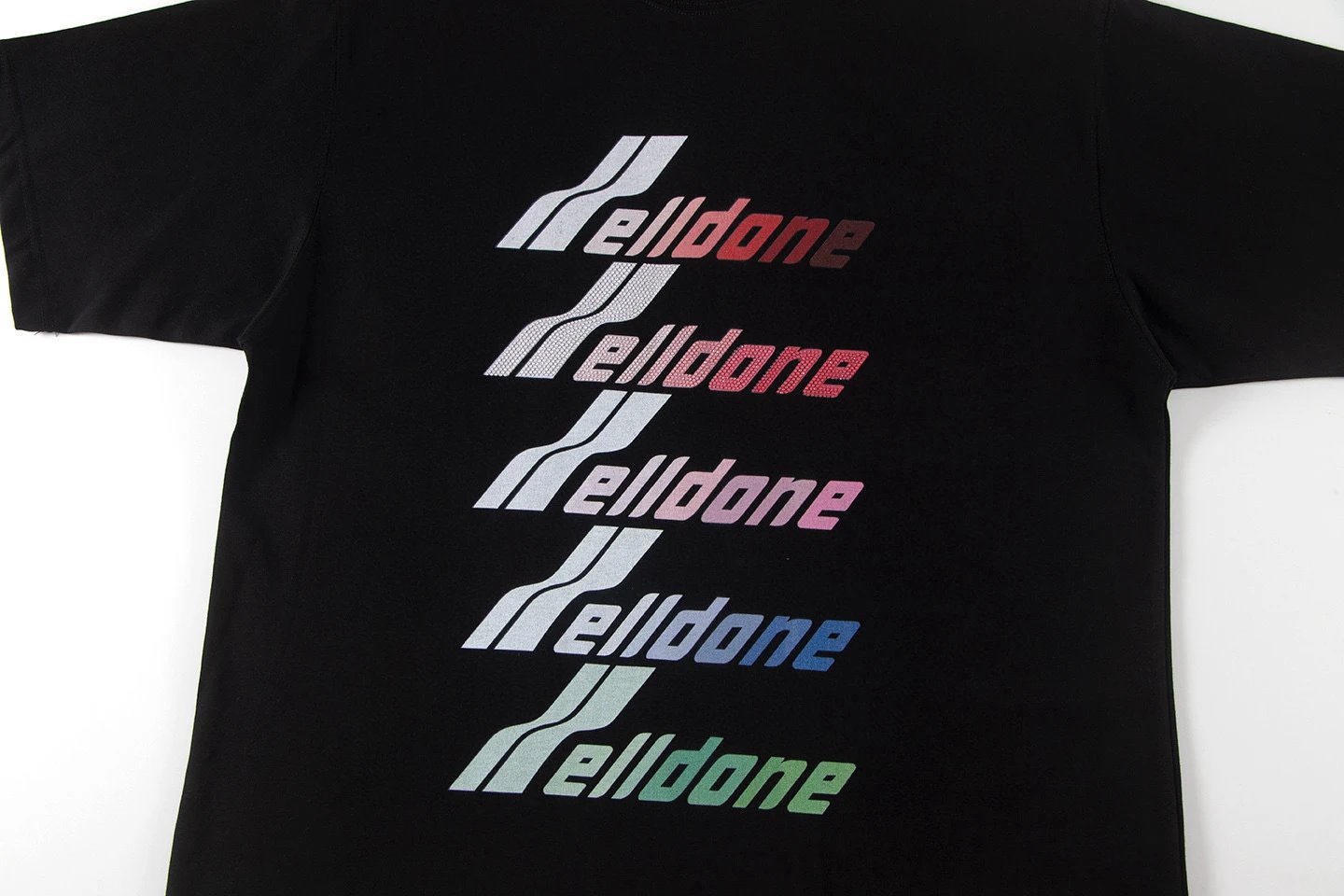 Design Wetbone Multi-Color Gradient Logo T-Shirt Gray T-Shirts - 35