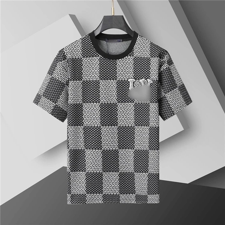 Design Woven Texture Black T-Shirt and Shorts Set - 4