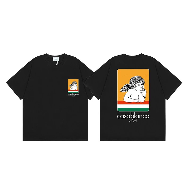Casa Blanca Column Print Oversized T-Shirt Black - 3
