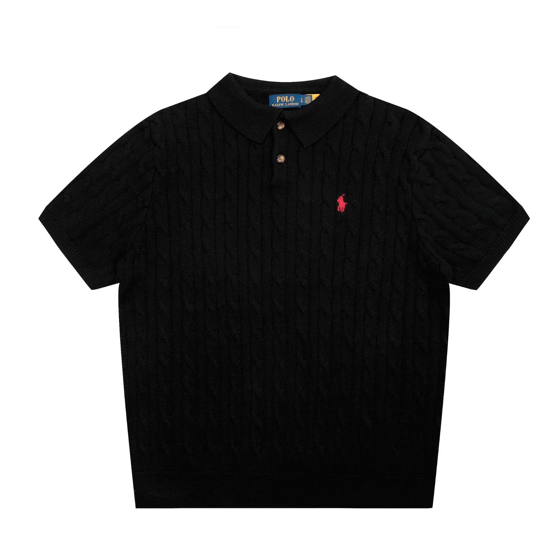 Polo Ralph Lauren Cable Knit Polo Gray Sweater - 5