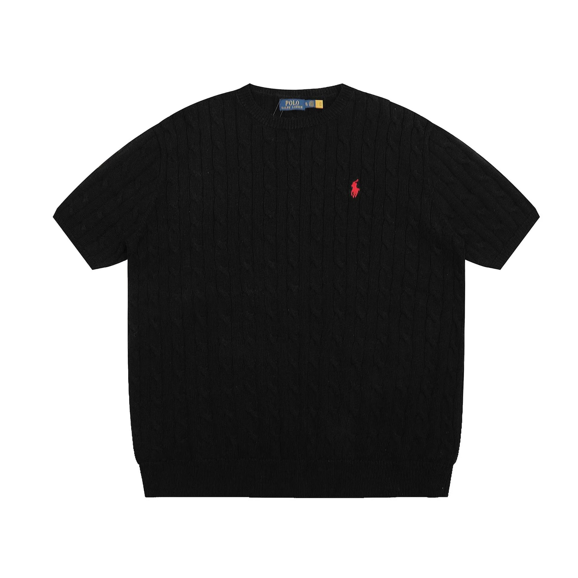 Polo Ralph Lauren Cable Knit Polo Gray Sweater - 10