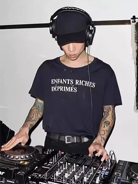 Enfants Riches Déprimés Logo Print Black T-Shirt - 17