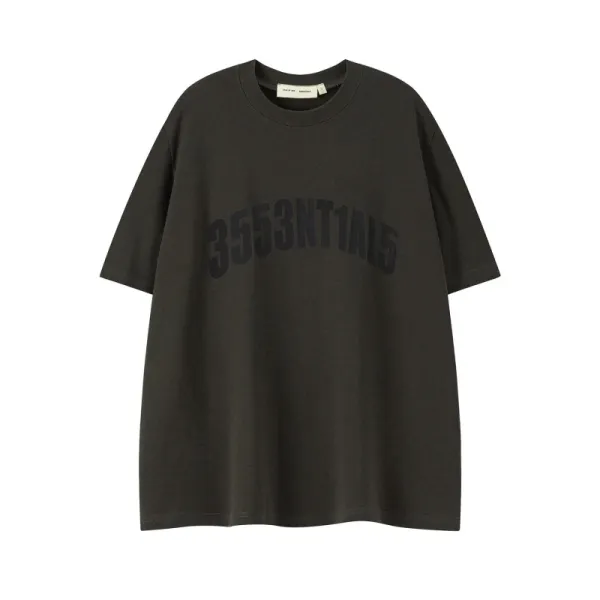 Design 3553NT1AL5 Arch Print Black Oversized T-Shirt - 9