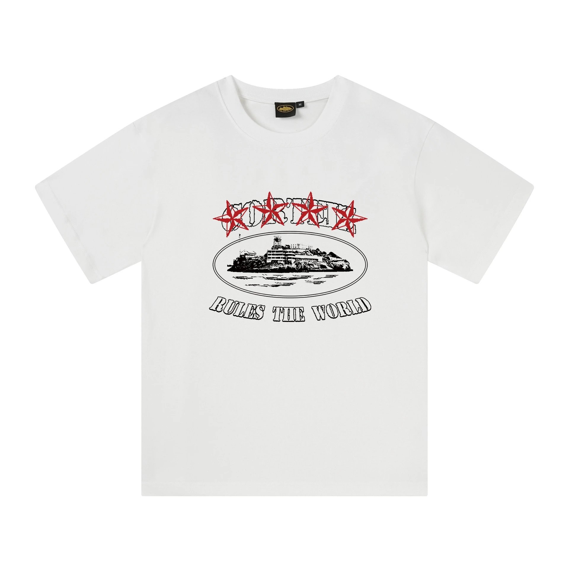 Design Graphic Oval Logo Black T-Shirt - 13