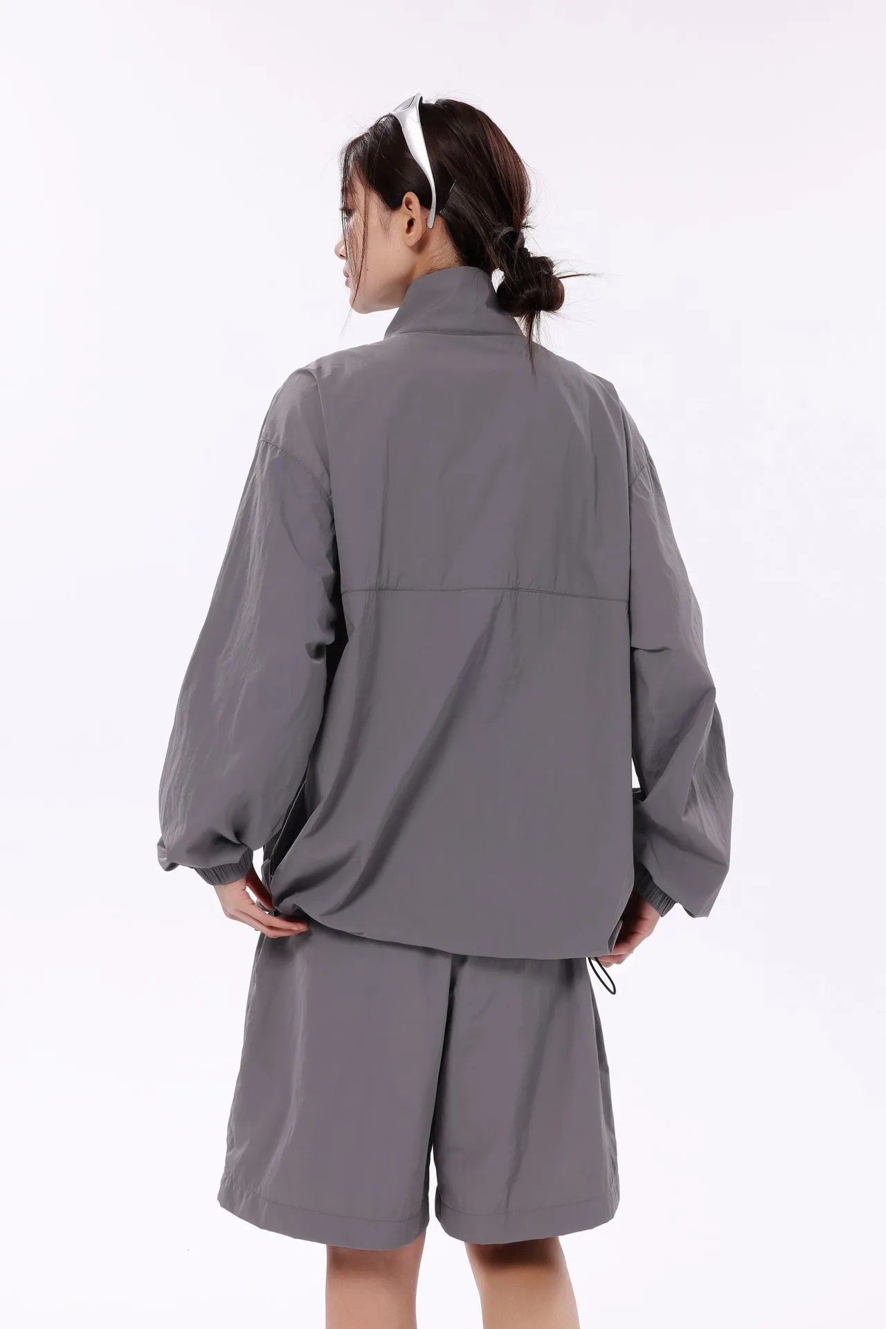 Design Maoqiaoyi Windbreaker Set Beige Outerwear Set Sets - 13