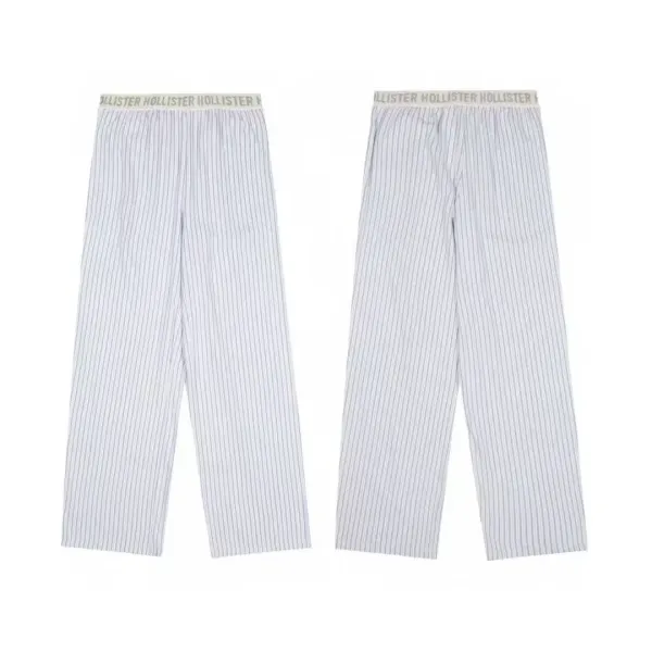 Design Floral Print Wide-Leg Pajama Pants White Sleepwear - 55