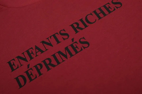 Enfants Riches Déprimés Logo Print Black T-Shirt - 45