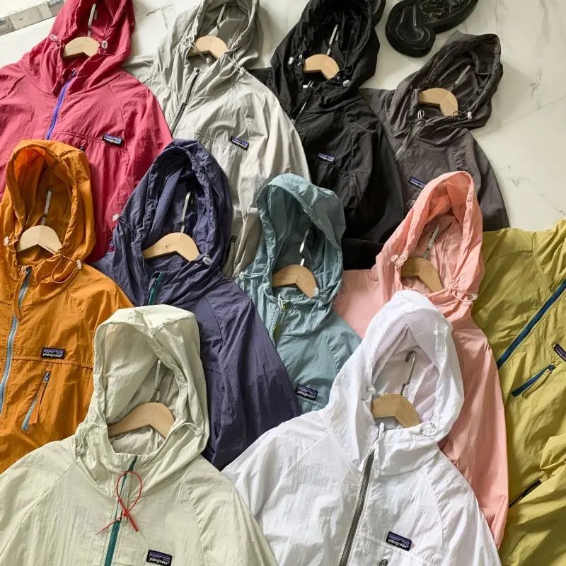 Patagonia Houdini Jacket Pink with Purple Zippers Windbreaker Outerwear.windbreaker - 8