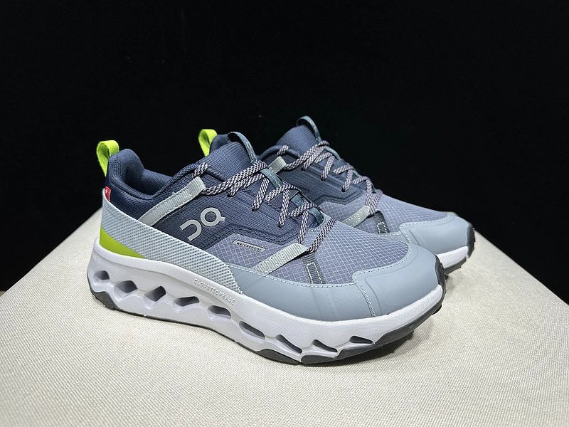 On Cloudmonster Light Gray Orange Sneakers Running Shoes - 16
