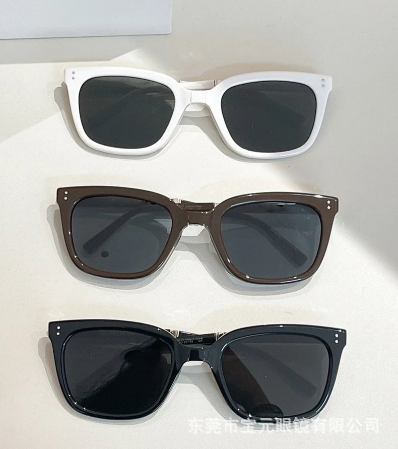 Design Tortoiseshell Foldable Sunglasses with Amber Lenses Sunglasses - 14