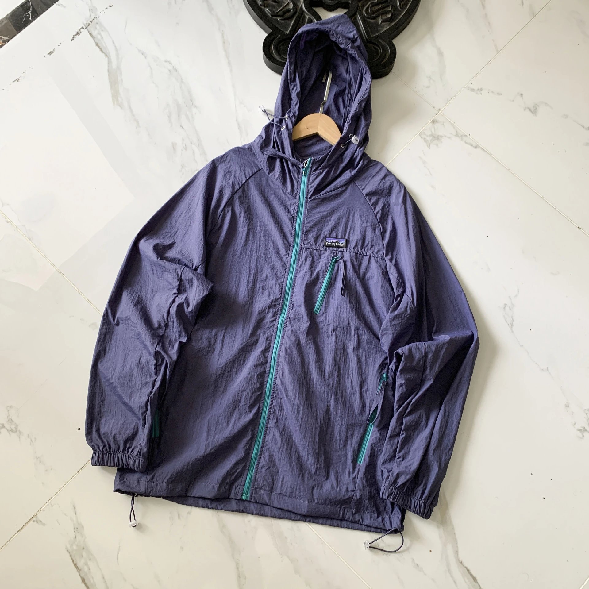 Patagonia Houdini Jacket Pink with Purple Zippers Windbreaker Outerwear.windbreaker - 15