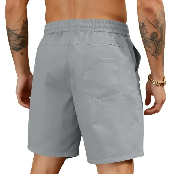 Design Drawstring Waist Shorts Black - 24