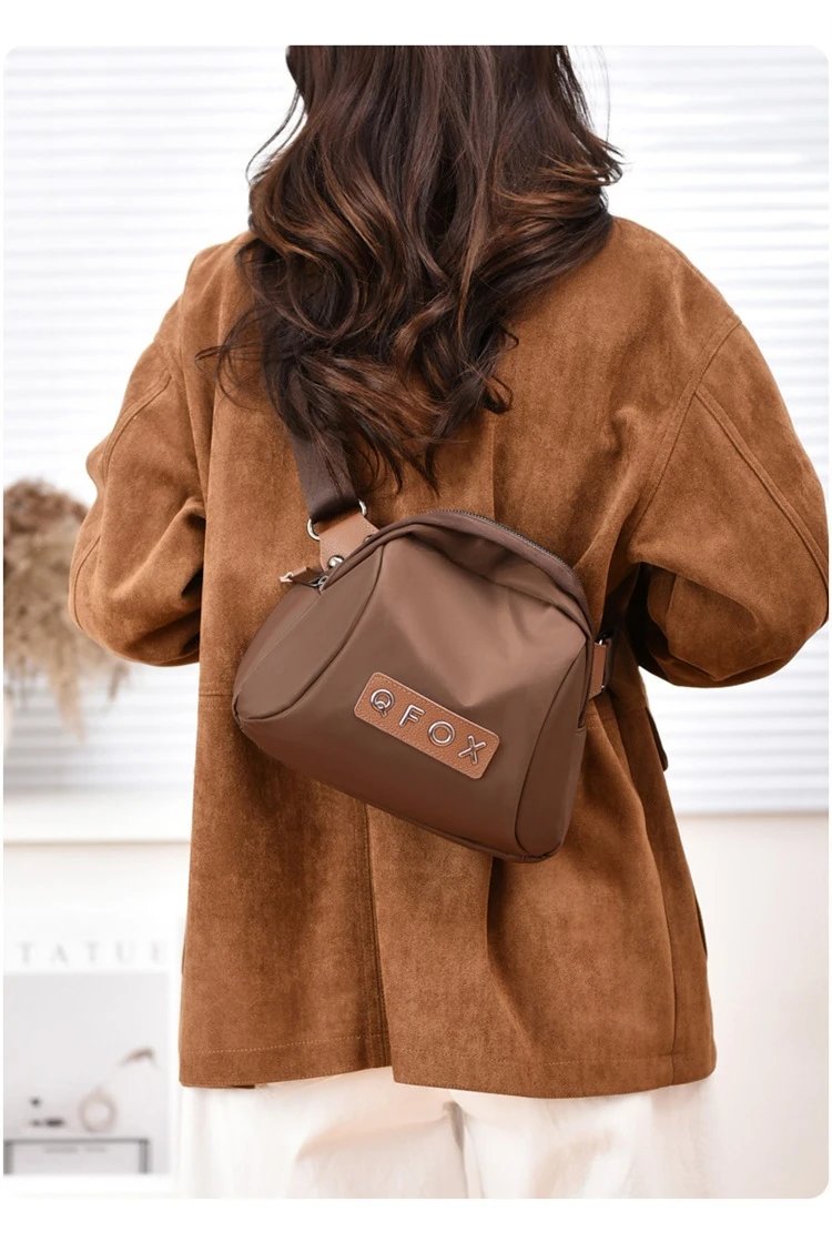 Design QFOX Mini Crossbody Bag Beige Crossbody Bags - 30